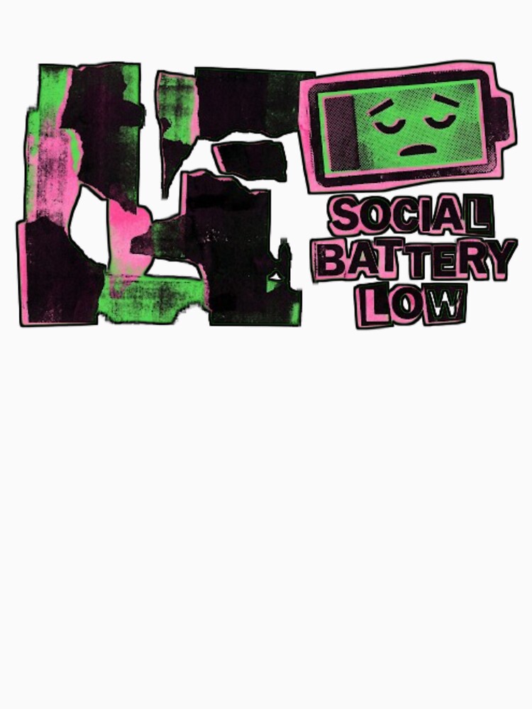 Social Battery Low Introvert Meme by Moodoncraft-