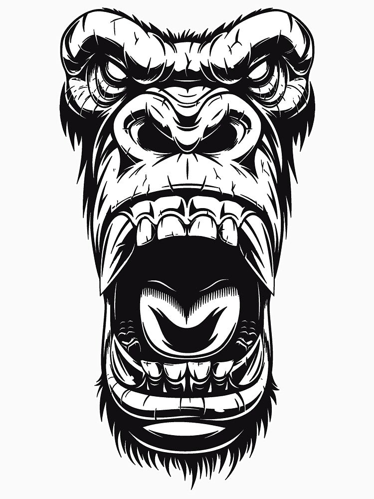 Gorilla Head by Fairyjam