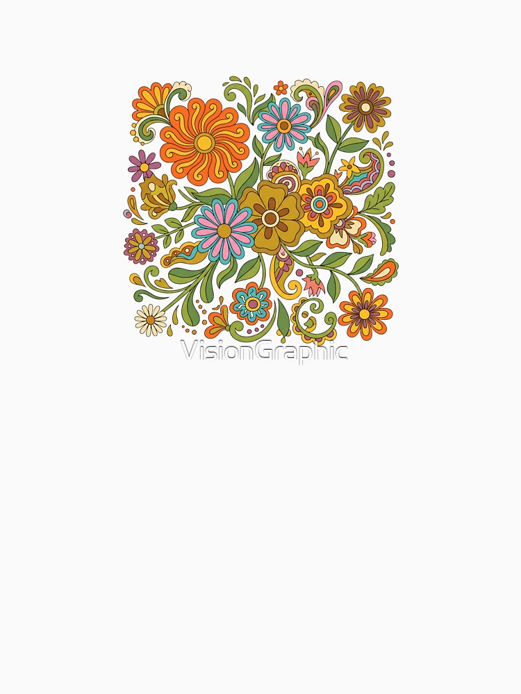 Groovy Flowers Vector PNG by VisionGraphic