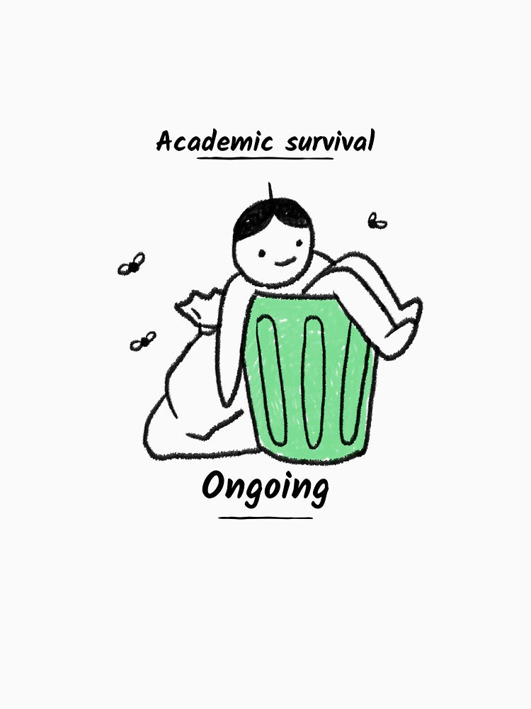 Academic Survival Ongoing Shirt by Nourishive
