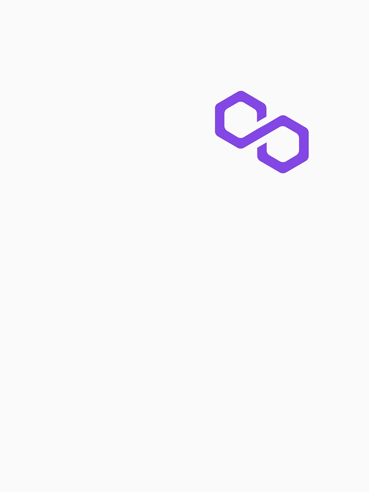 Polygon MATIC Crypto Token Logo Infinity Hexagon by dmorcu