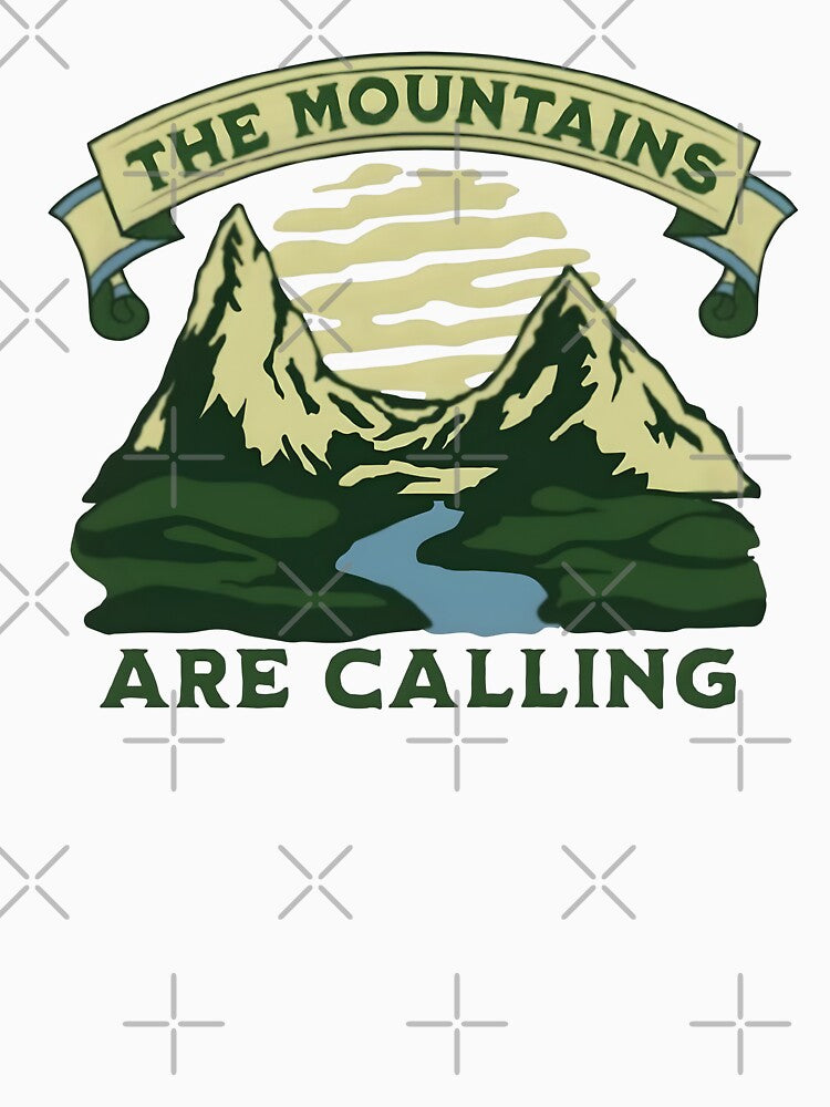 The mountains are calling, funny and cool nature lover by Merchattack
