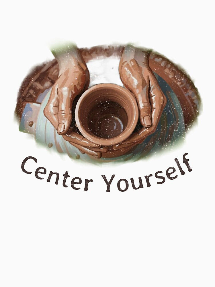 Center Yourself Ceramic Pottery Lovers by Sword In The Sand
