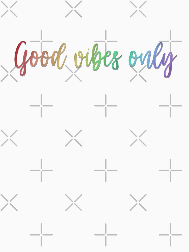 Good vibes only typography motivational quote calligraphy by studioLG