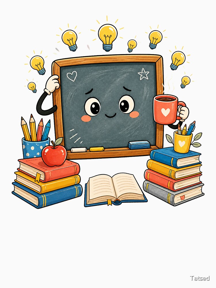 Classroom Inspiration Chalkboard Cartoon by Tatsed