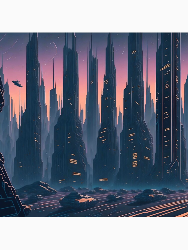 Timeless Futurism: Retro-themed Poster Art Print by MindWave THC