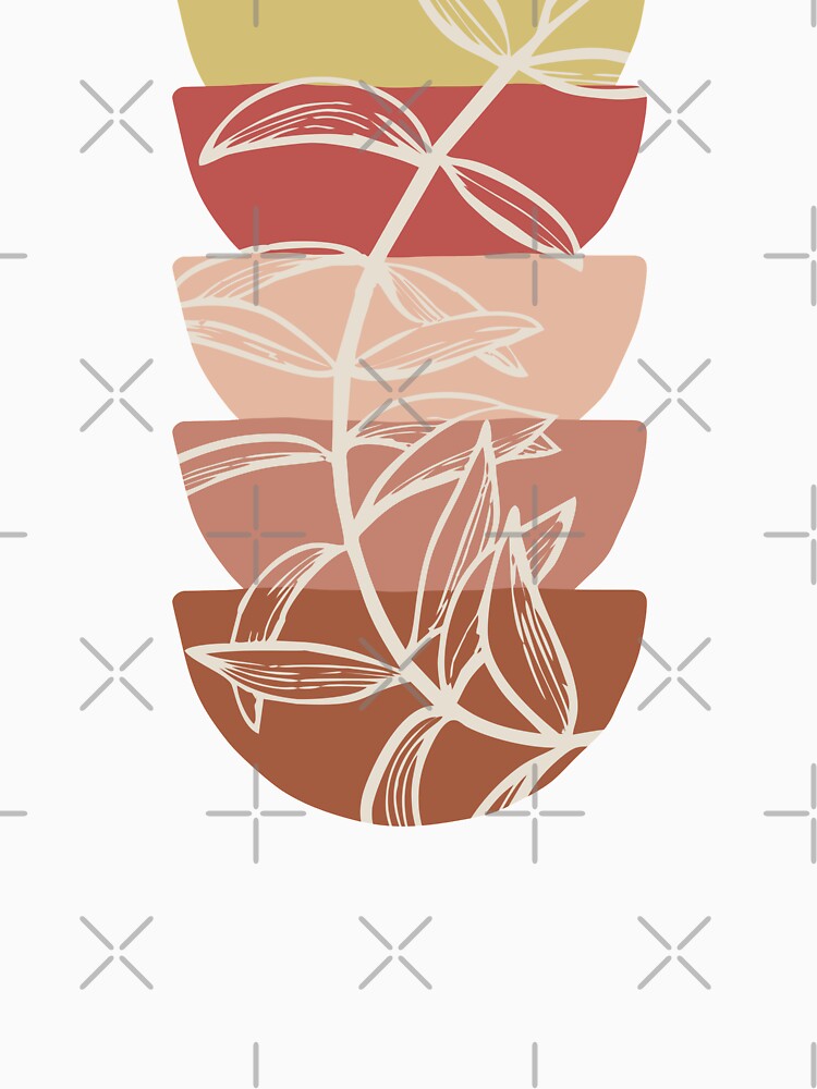 Abstract Floral Leaf Design | Botanical Geometric Shapes by EarthBoho
