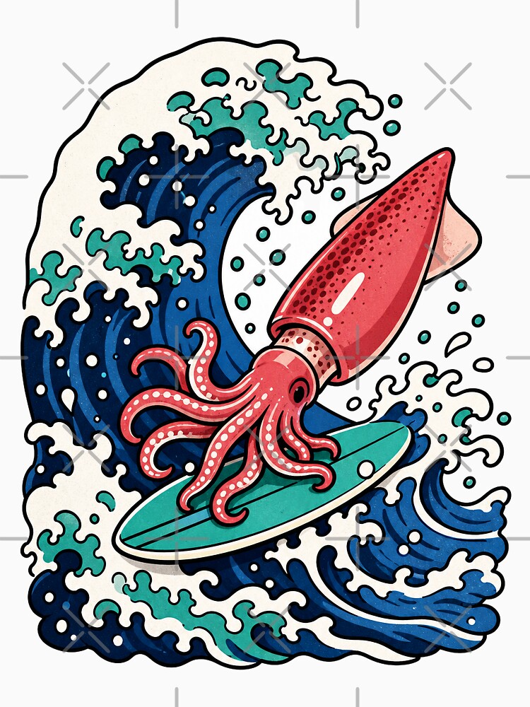 Squid's Great Wave by BrambleBox