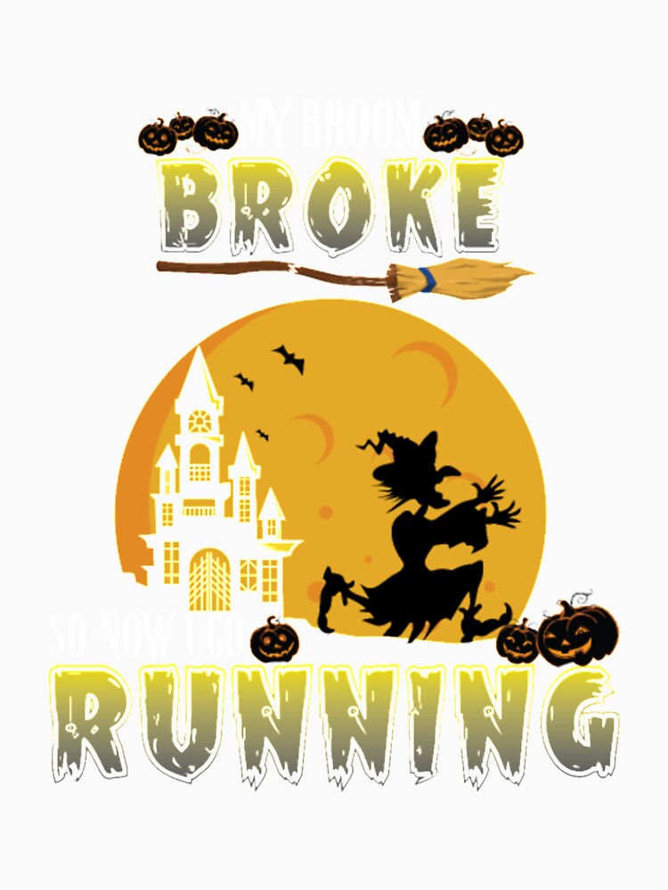 Broom Broke So Now I Go Running Ghost by Clavitaps