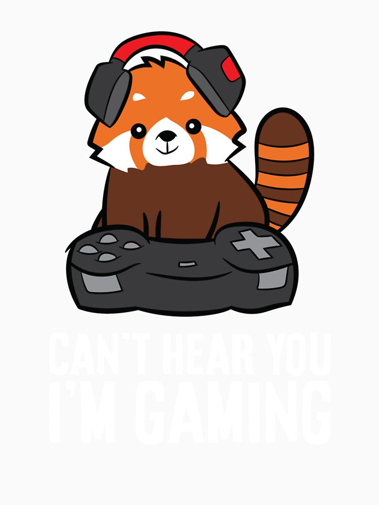 Red Panda Gaming Can't Hear You I'm Gaming Red Panda by taaddison50