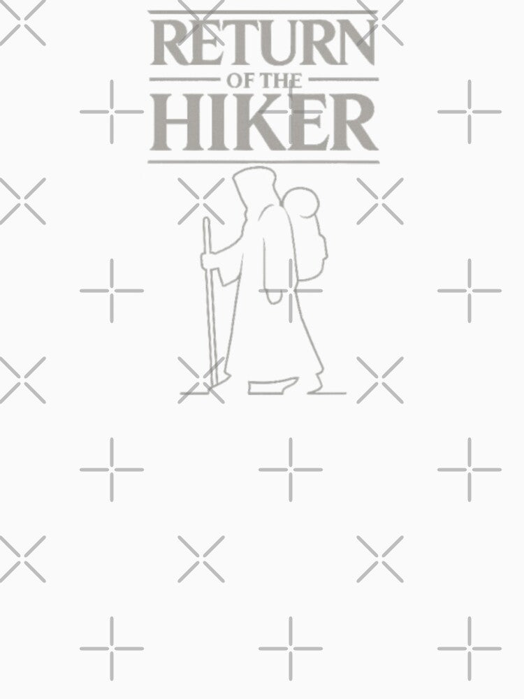 Return of the Hiker – Hooded Backpacking Silhouette Design by Free Soul Designs