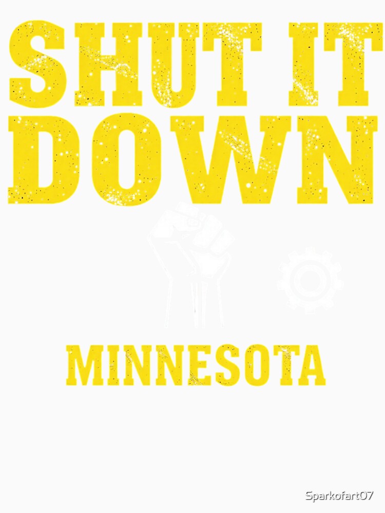 Shut It Down – Bold Typography Statement Art by Sparkofart07