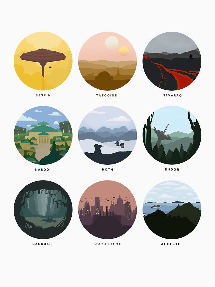 Minimalist Planets by hmyerpost