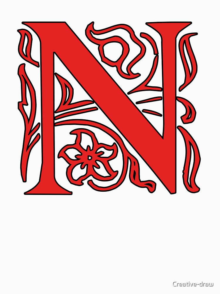 Initial monogram N by Creative-draw