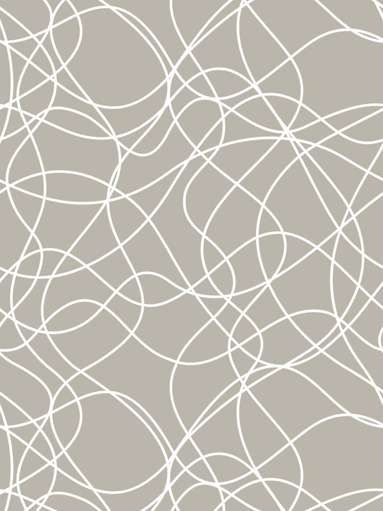 Taupe and White Scribbled Line Mosaic Pattern Pairs DE 2022 Trending Color Reclaimed Wood DET625 by ColorOfTheYears