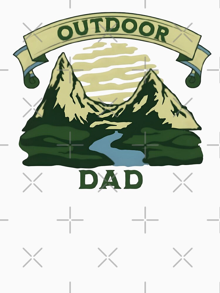 Outdoor dad, funny and cool nature lover by Merchattack