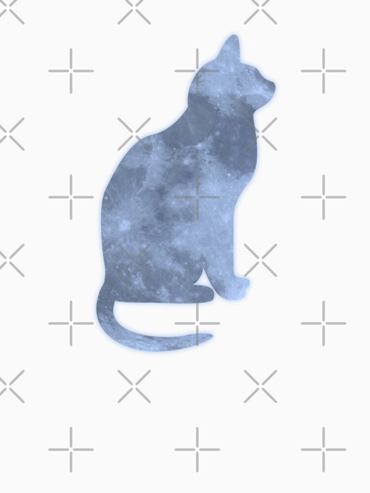 Blue Moon Cat Silhouette by wonderxwander