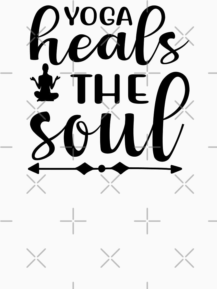 Yoga Saying Yoga Heals The Soul Motivational Quote by SoccaTamam