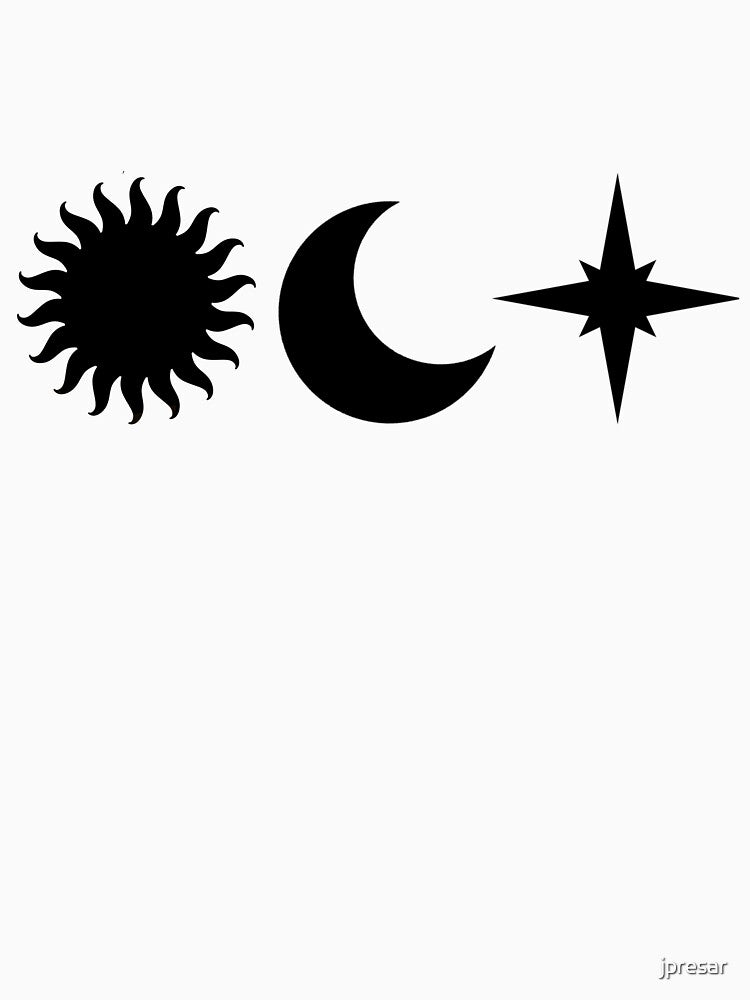 Sun, moon, and stars by jpresar