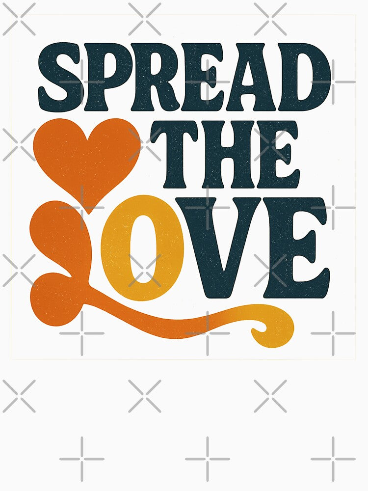 Spread the Love - Retro 70s Valentine Typography by MKreative Studio