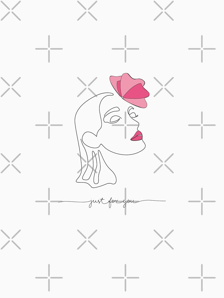 Single line drawing - Just for you by ArtGMerch