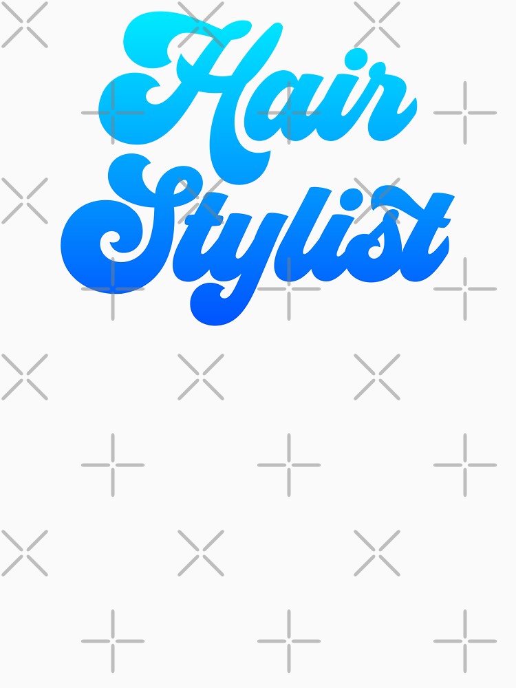 Groovy Hair Stylist - Ocean Blue Gradient by NermilioDesigns