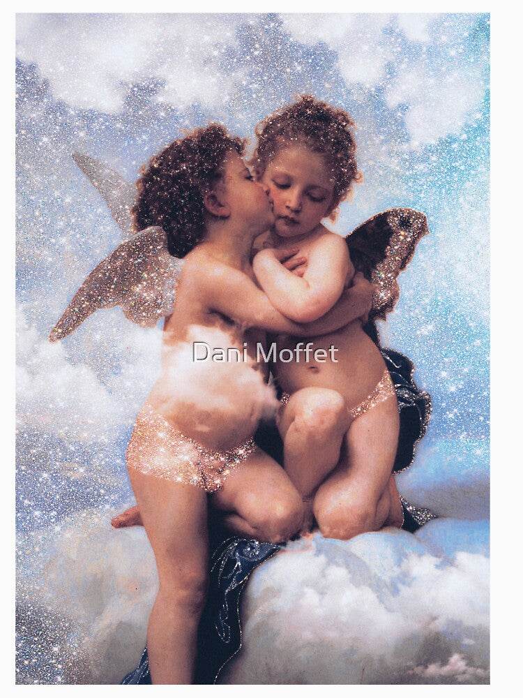Glitter Angel Greek Mythology Galaxy by Dani Moffet