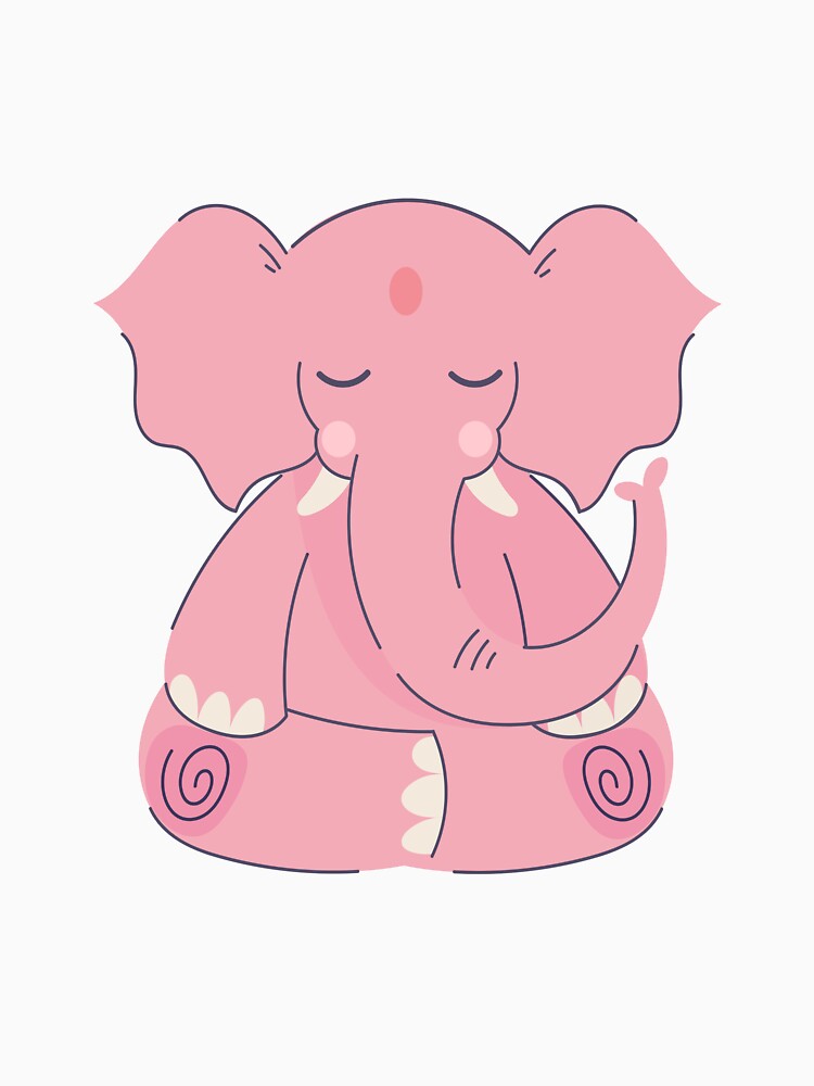 Cute Elephant Yoga Meditation|Yoga Lover,Meditation Lover by Touch of FEZ