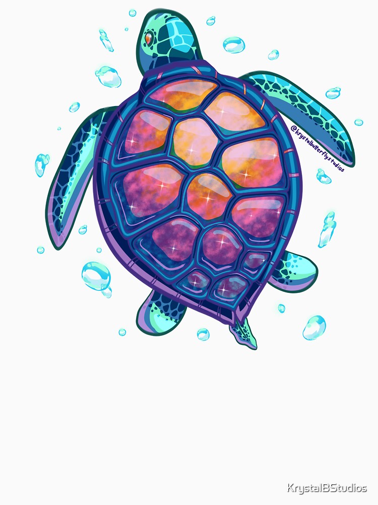Magical Sea Turtle -- Fred by KrystalBStudios
