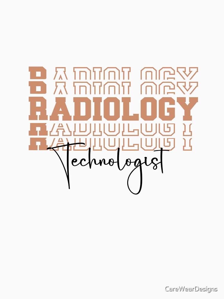 Radiology Technologist-neutral cascade letters by CareWearDesigns