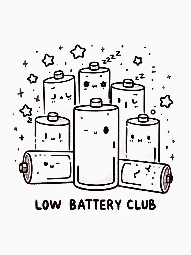 Low Battery Club – Social Battery Empty – Introvert Energy by Low Battery Society
