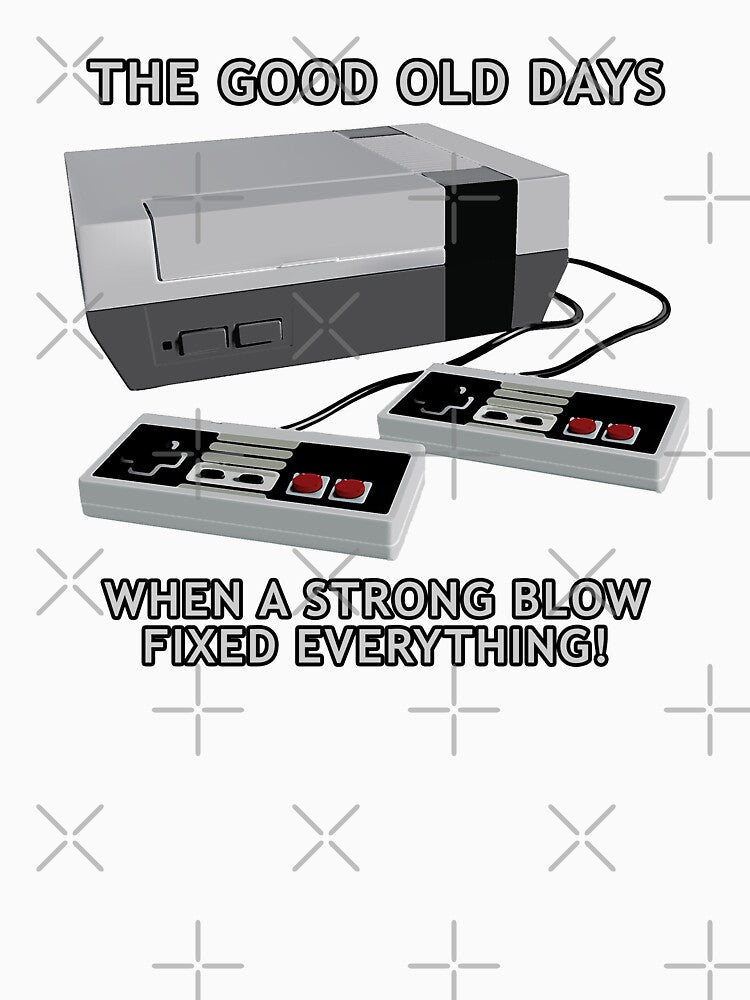 Retro gaming "The Good Old Days When A Strong Blow Fixed Everything!" by JDMTees