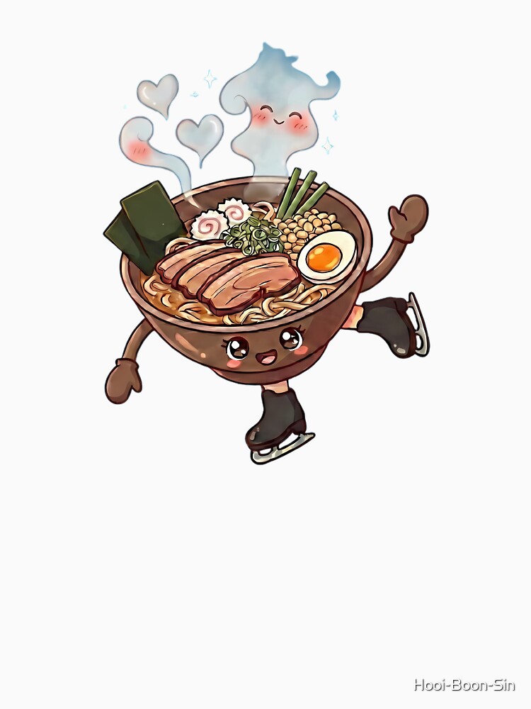 Funny Ramen Noodle Figure Skating Pun by Hooi-Boon-Sin