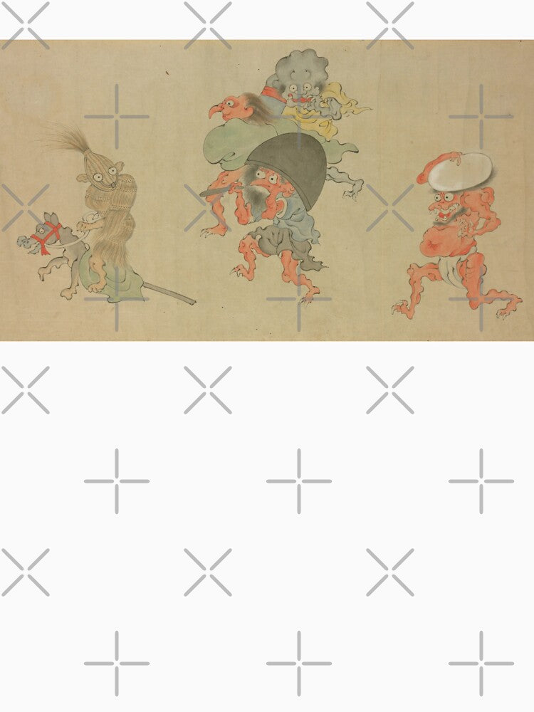 Vintage Japanese Yokai Illustration – Edo Period Supernatural Spirits Art by vekotpu