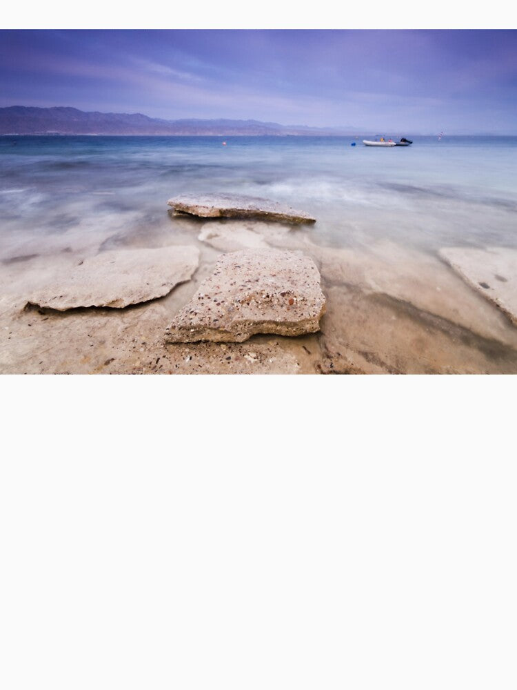 Glowing Mediterranean Ancient Rocks Fishing Boats by Amitphotos