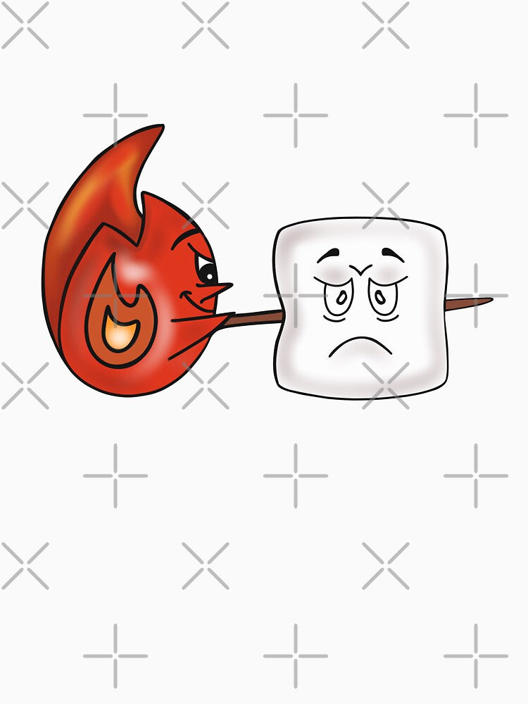 Funny Camping Life Marshmallow by Sartoris Art