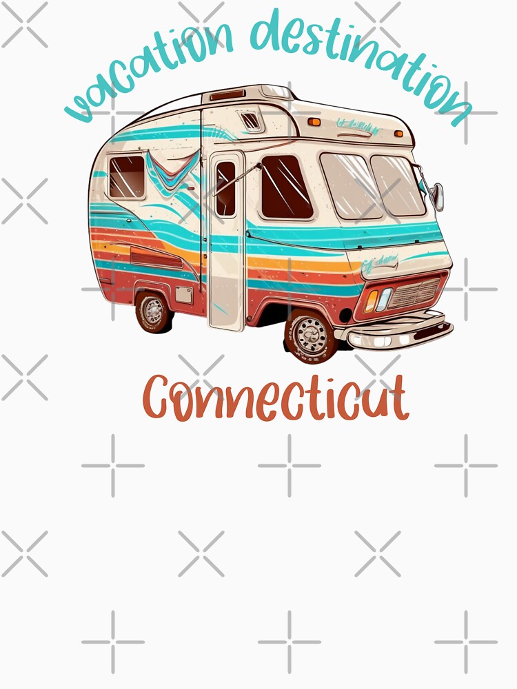 Vacation Destination Connecticut T-Shirt by MarqisStudio