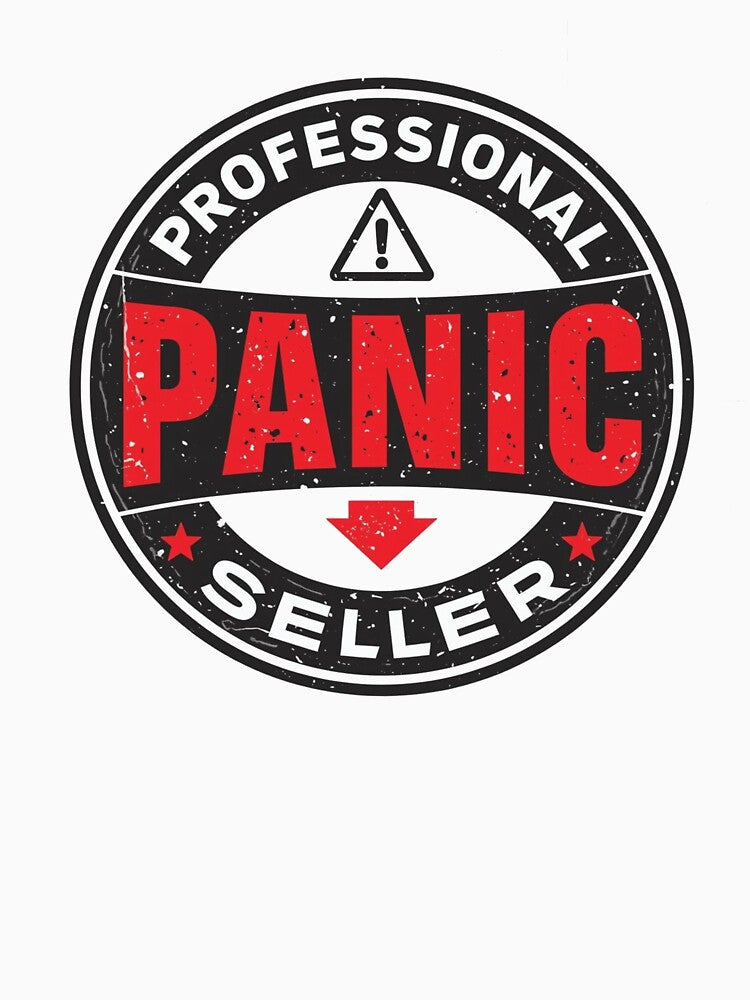 PROFESSIONAL PANIC SELLER – Funny Crypto Trader Meme Design Shirt by EnzoPanicSell