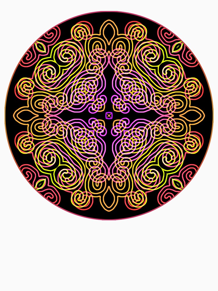 overlapping spirals in a circle by chambergambit