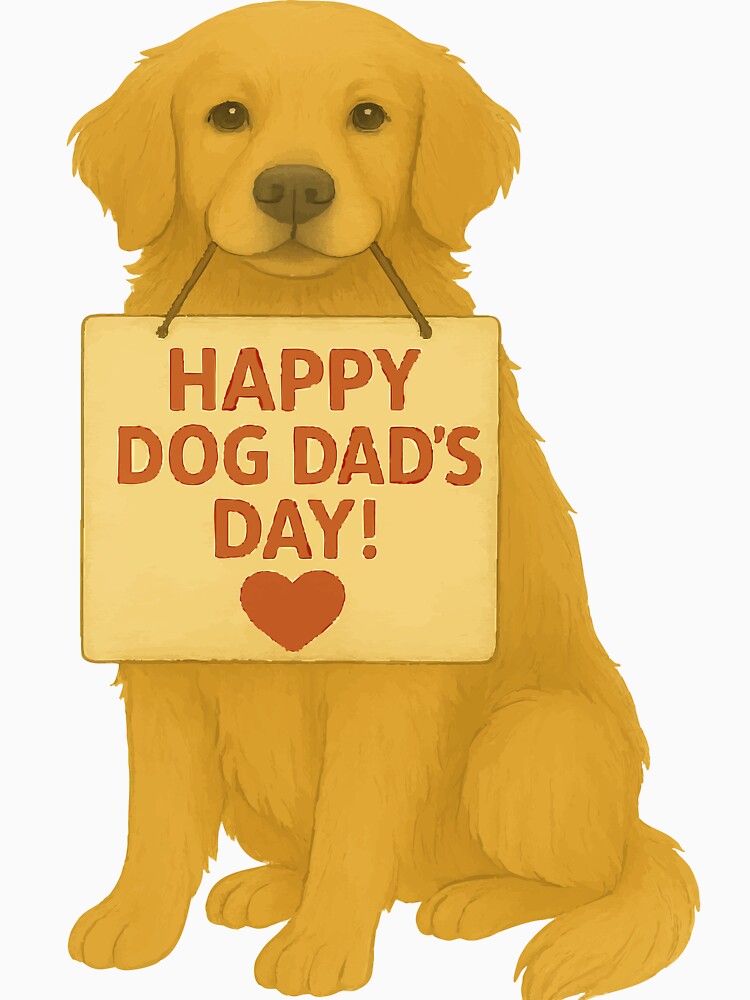 Golden Retriever Love: Happy Dog Dad’s Day! by AbstractAnom