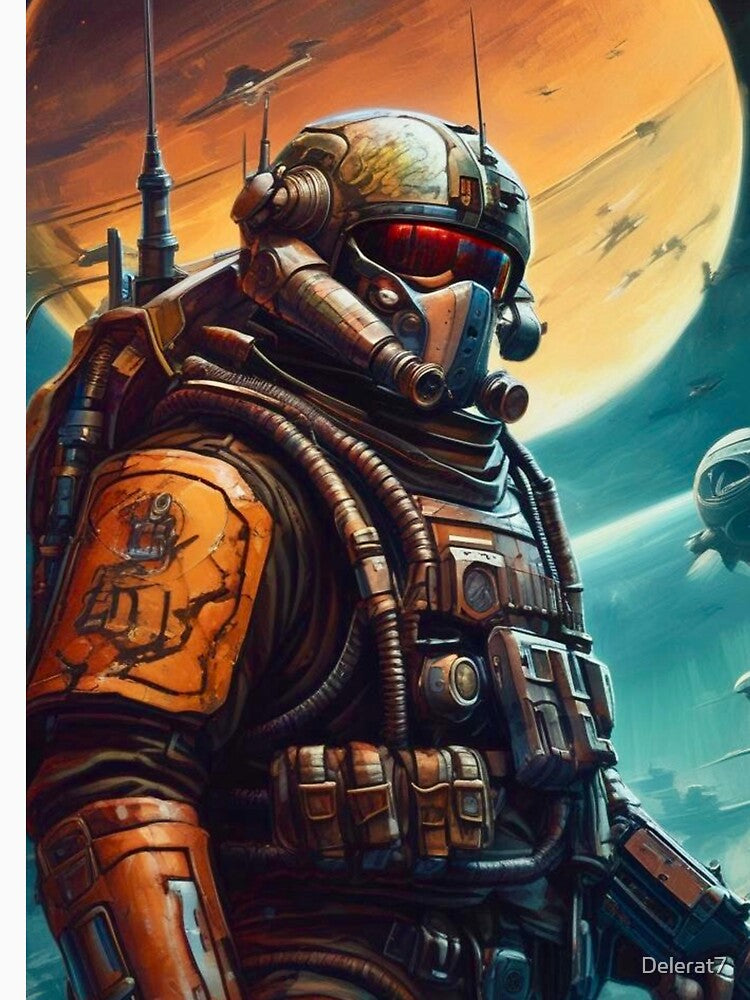 Space Trooper - Sci Fi Art concept by Delerat7