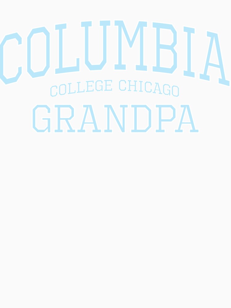 Columbia College Chicago Grandparent Grandpa High Quality Print (Blue) by blomdel