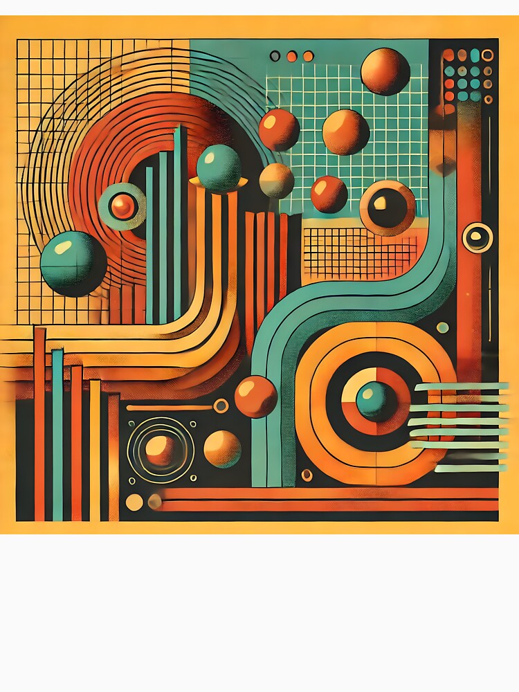 Nostalgic Retro Futurism Abstract Design by Abdulra7man369