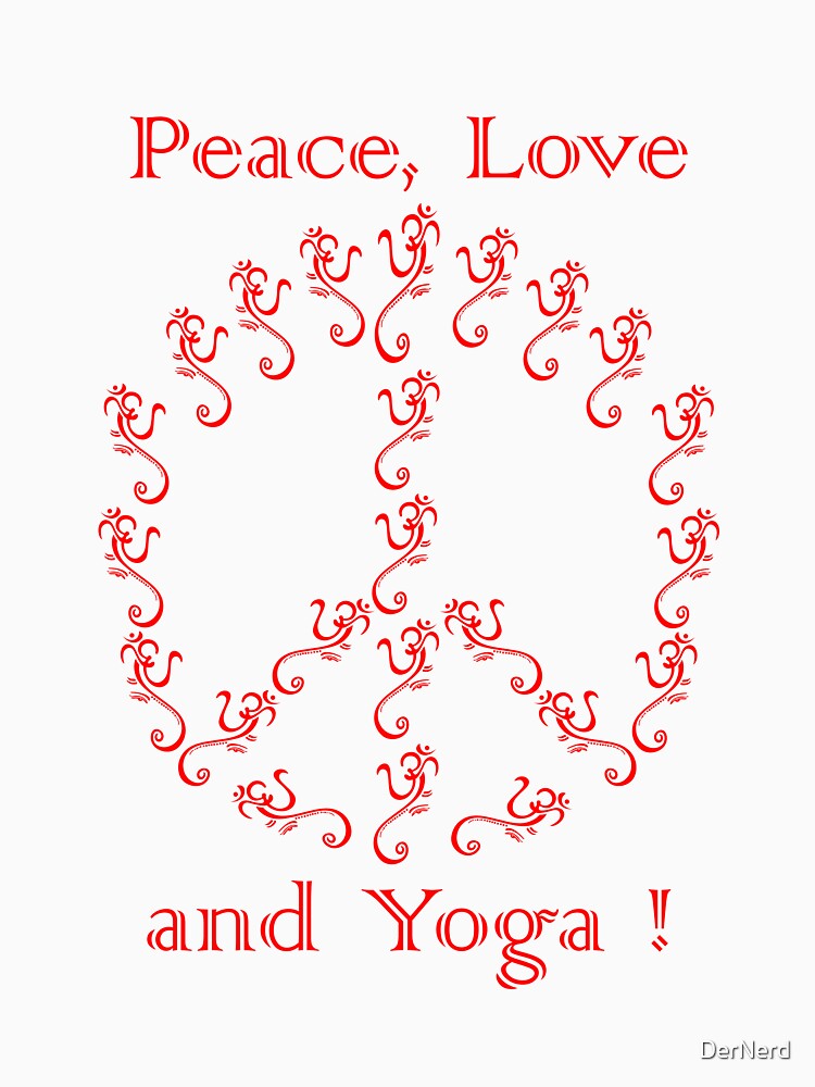 Ganesha Peace love and yoga by DerNerd