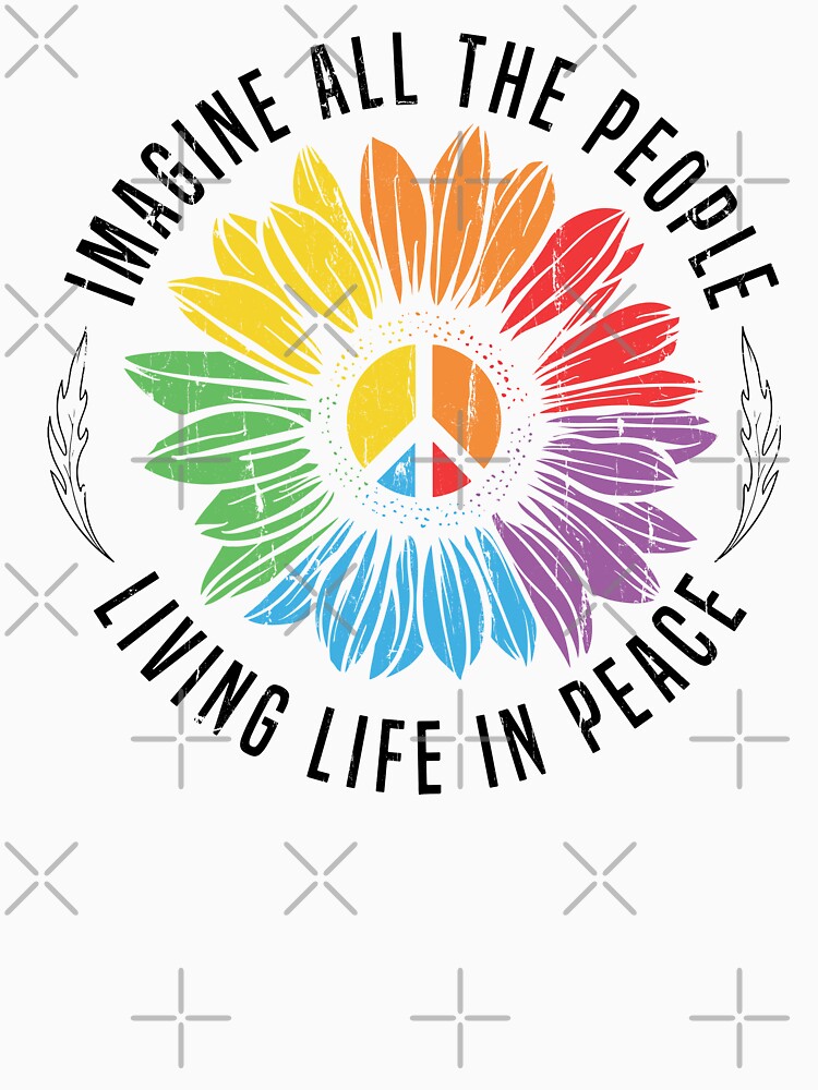 Imagine All The People Living Life In Peace by Artsyclick