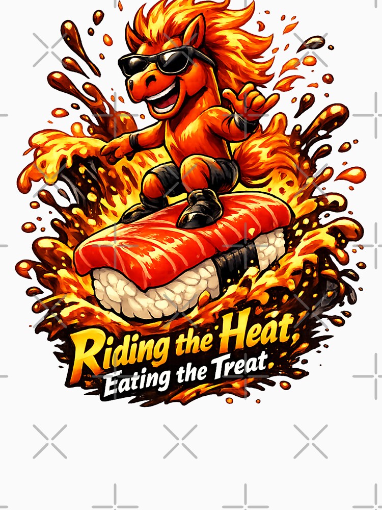 Riding the Heat, Eating the Treat – Spicy Sushi Horse by avinigav
