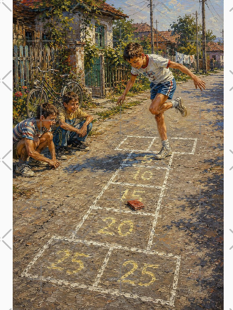 Hopscotch of Childhood Memories by slikar