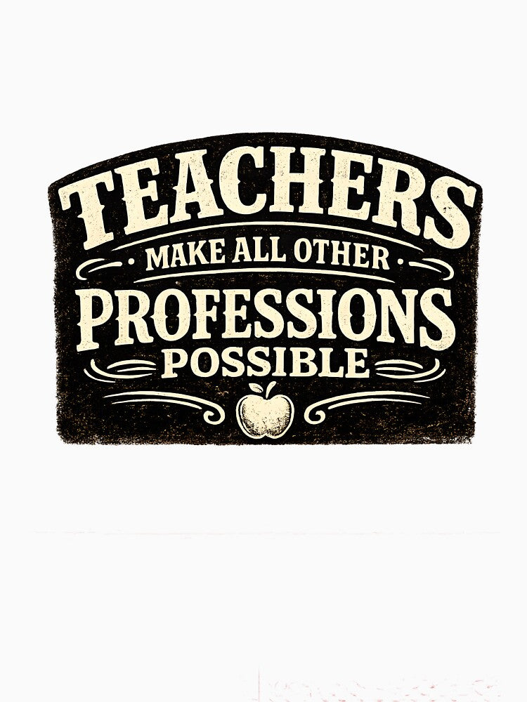 Teachers Make All Other Professions Possible — Vintage Appreciation Gift by KawaiiOrbit