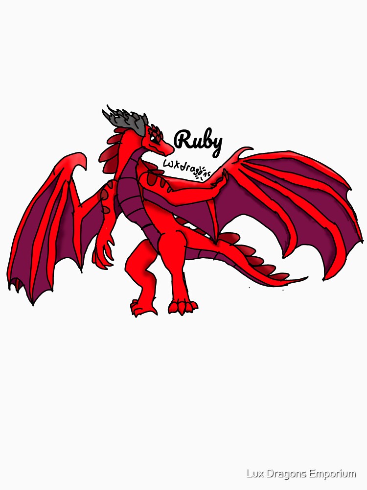 Ruby birthstone dragon by Lux Dragons Emporium