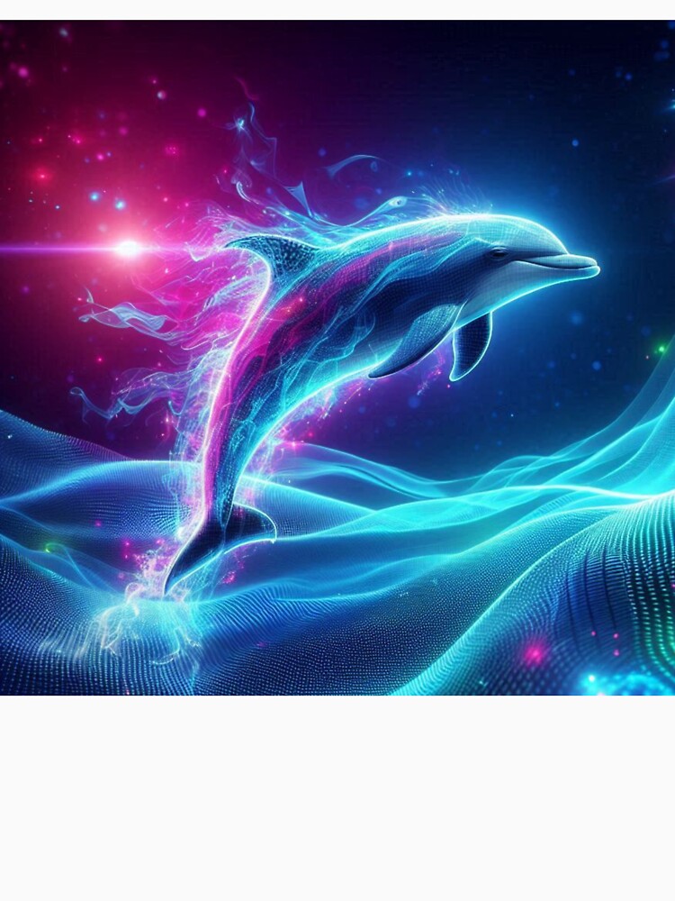Neon Dolphin Matrix by DreamArt Creations